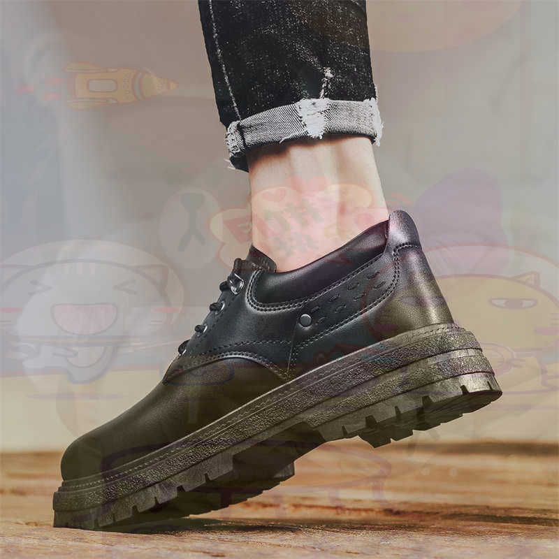 Streetwear Brand Name - Dark Natural Leather Fashion Trainers Tennis