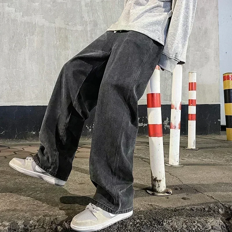 Streetwear Brand Jeans - New Streetwear Loose Jeans Men Korean