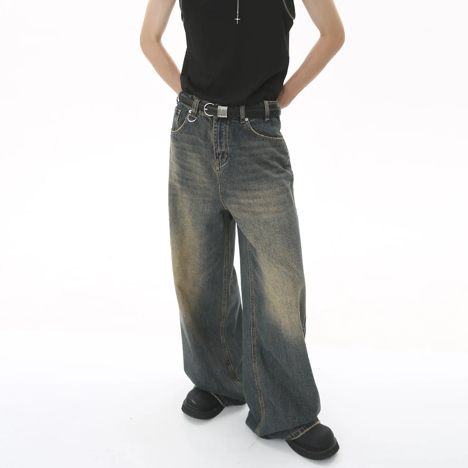 Streetwear Brand Jeans - New Men's Baggy Straight Leg Wide