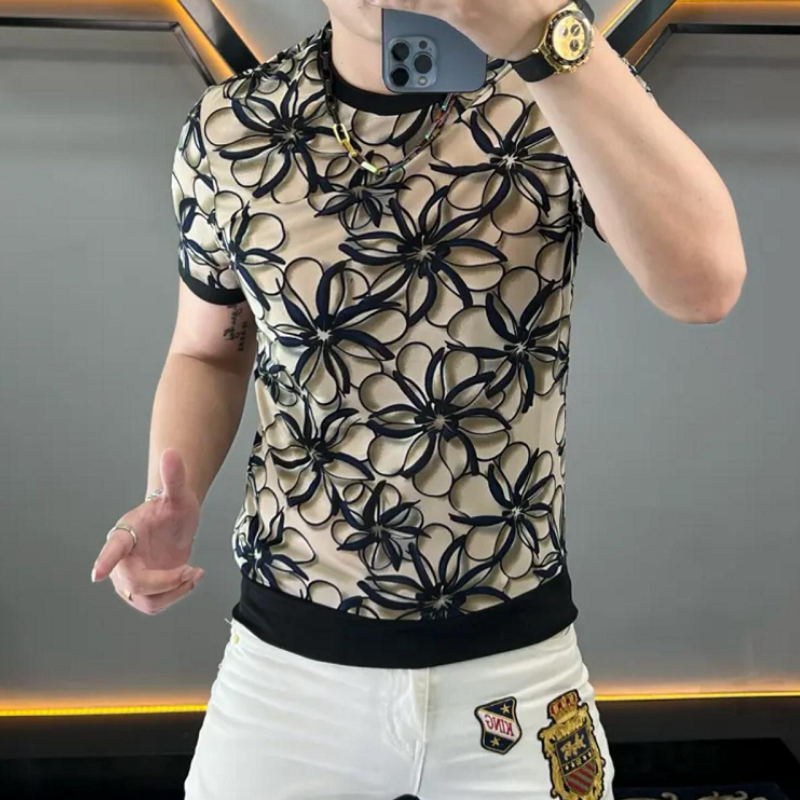 Brand Ice Silk Flower T-shirt  - огляд і ціна Streetwear Brand With Flowers