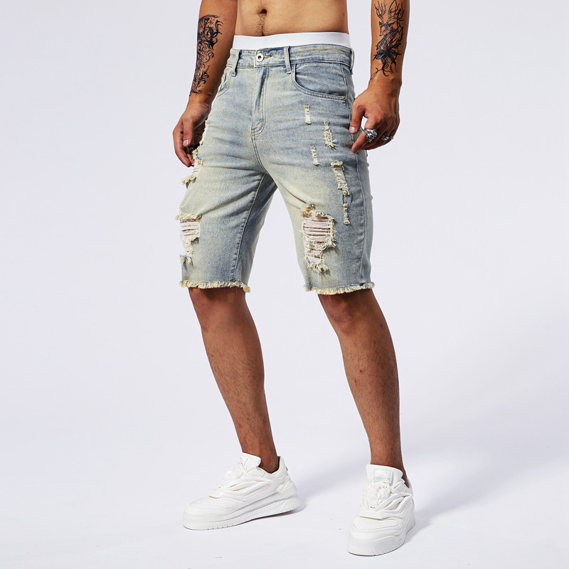 2025 Summer New Men's Ripped D - огляд і ціна Streetwear Brand China