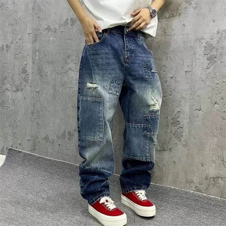 Brand Splicing Jeans Autumn Fa - огляд і ціна Streetwear Brand Jeans