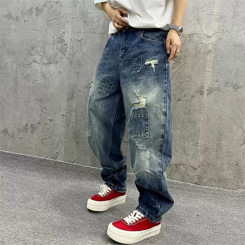 Brand Splicing Jeans Autumn Fa - огляд і ціна Streetwear Brand Jeans