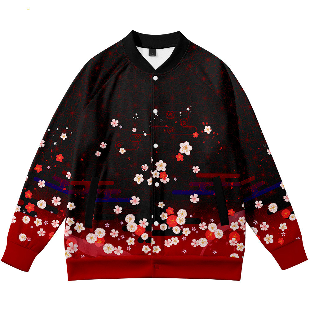 Coats Anime Flower Fox 3D Prin - огляд і ціна Streetwear Brand With Flowers