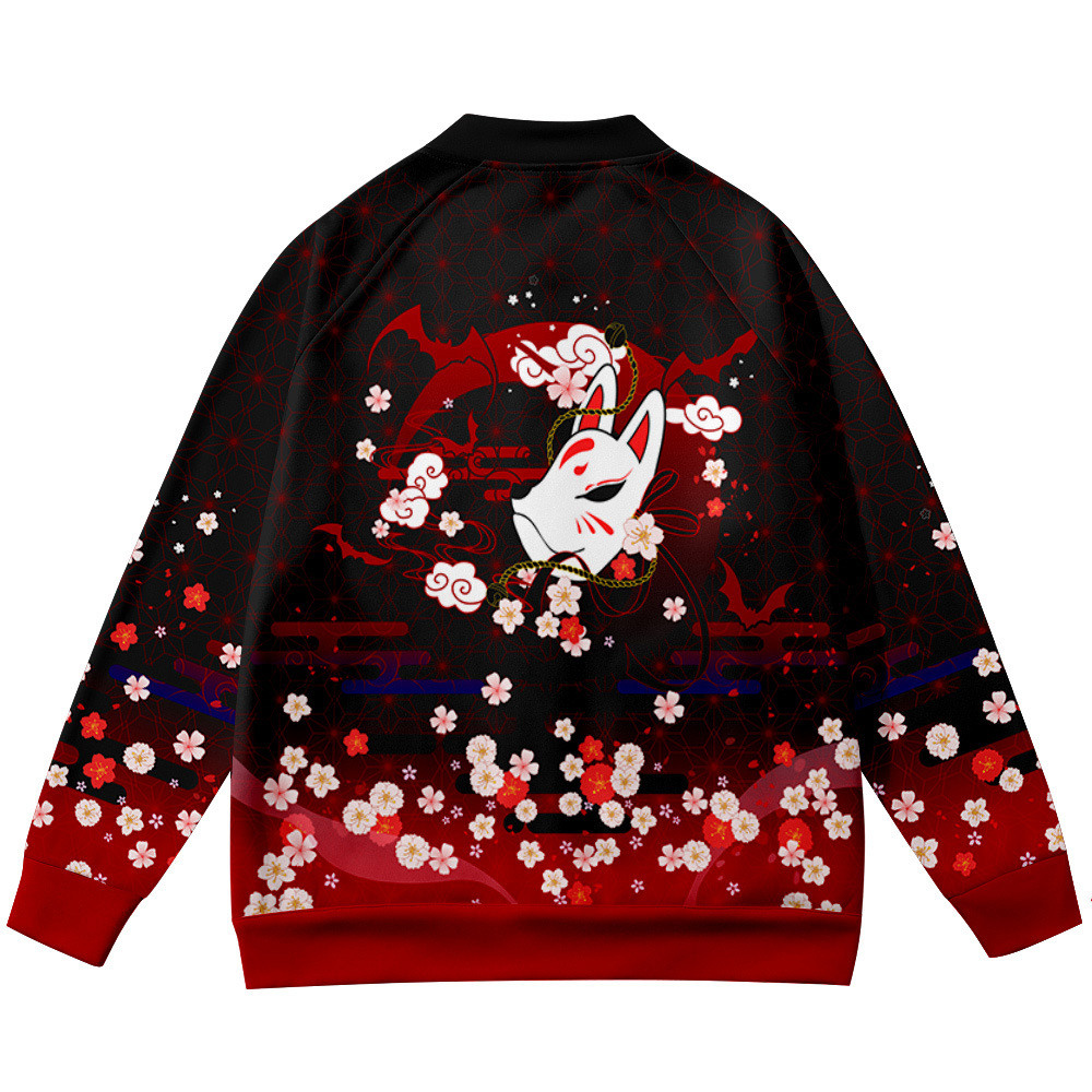 Coats Anime Flower Fox 3D Prin - огляд і ціна Streetwear Brand With Flowers