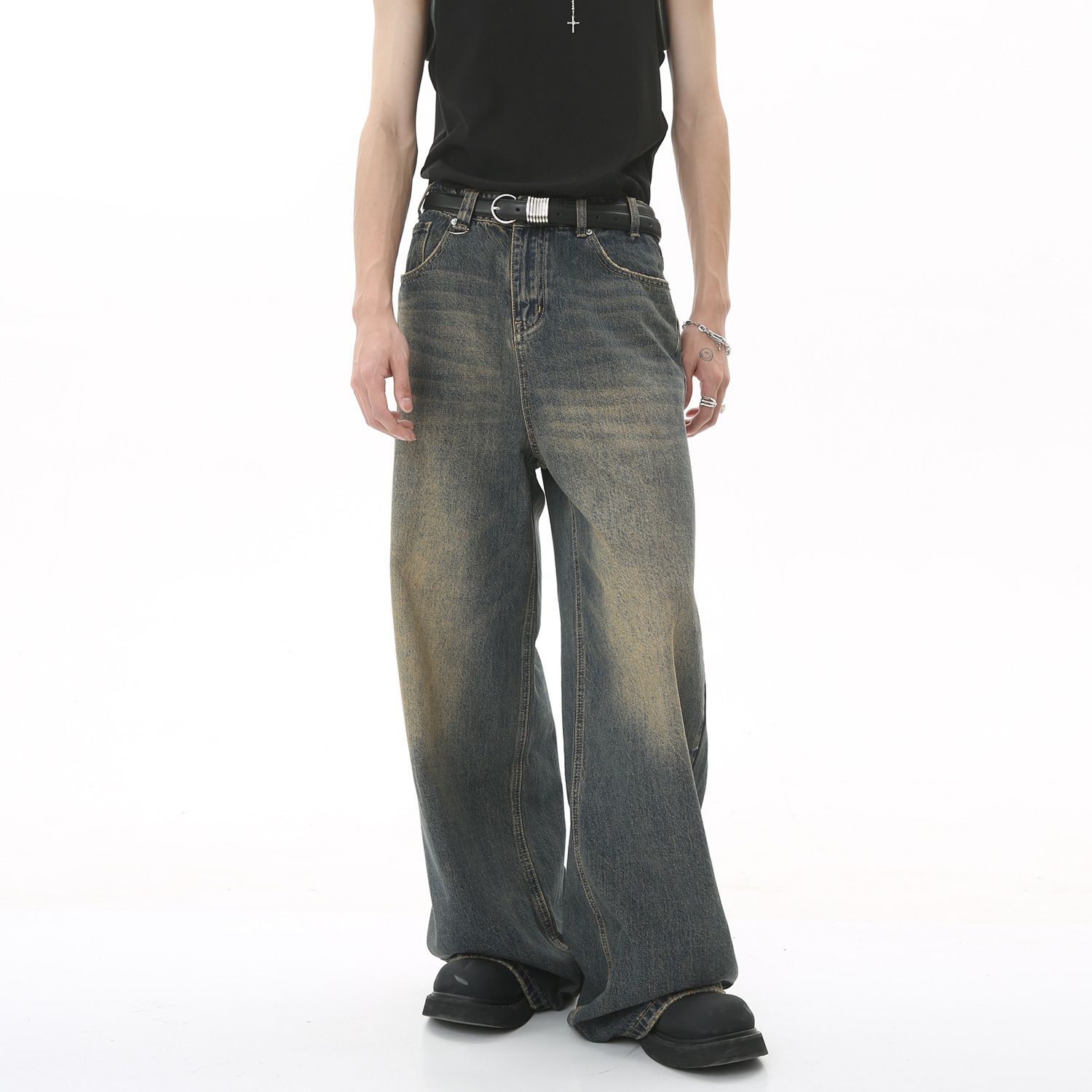 New Men's Baggy Straight Leg W - огляд і ціна Streetwear Brand Jeans